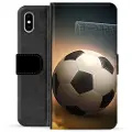 Mtp Products iPhone X / iPhone XS Premium Flip Cover med Pung - Fodbold