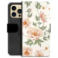 Mtp Products iPhone 13 Pro Max Premium Flip Cover med Pung - Floral