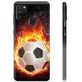 Mtp Products Samsung Galaxy A21s TPU Cover - Fodbold Flamme