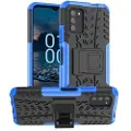 Mtp Products Skridsikkert Nokia G100 Hybrid Cover med Stativ - Blå / Sort