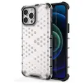 Mtp Products Honeycomb Armored iPhone 14 Pro Hybrid Cover - Gennemsigtig