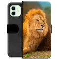 Mtp Products iPhone 12 Premium Flip Cover med Pung - Løve