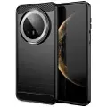 Mtp Products Huawei Mate 70 Pro/70 Pro+ Børstet TPU Cover - Karbonfiber - Sort