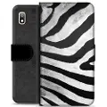 Mtp Products Samsung Galaxy A10 Premium Flip Cover med Pung - Zebra