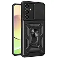 Mtp Products Samsung Galaxy S23 FE Roterende Ring Hybrid Cover med Kameraskjold - Sort