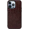 Mtp Products Krokodille Series iPhone 14 Pro Max Hybrid Cover - Brun