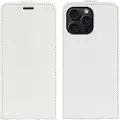Mtp Products iPhone 16 Pro Vertikal Flip Taske med Kortholder - Hvid