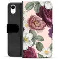 Mtp Products iPhone XR Premium Flip Cover med Pung - Romantiske Blomster