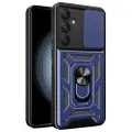 Mtp Products Samsung Galaxy A35 Roterende Ring Hybrid Cover med Kameraskjold - Blå