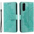 Mtp Products Sony Xperia 10 VI Mandala Series Etui med Pung - Grøn