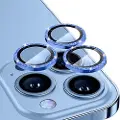 Mtp Products iPhone 16 Pro/16 Pro Max Hat Prince Glitter Kamera Linse Beskytter - Blå