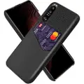 Mtp Products KSQ Sony Xperia 1 III Cover med Kort Lomme - Sort