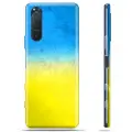 Mtp Products Sony Xperia 5 II TPU Cover Ukrainsk Flag - Tofarvet