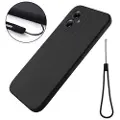 Mtp Products Motorola Moto G64 Liquid Silikone Cover med Strop - Sort