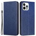 Mtp Products iPhone 14 Pro Max Pung Cover - Karbonfiber - Blå