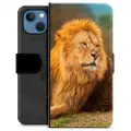Mtp Products iPhone 13 Premium Flip Cover med Pung - Løve