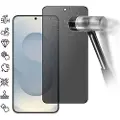 Mtp Products Samsung Galaxy S25 Edge Privacy Full Cover Skærmbeskyttelse Hærdet Glas - Sort Kant