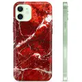Mtp Products iPhone 12 TPU Cover - Rød Marmor