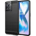 Mtp Products OnePlus Ace/10R Børstet TPU Cover - Karbonfiber - Sort