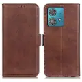 Mtp Products Motorola Moto G84 Pung Cover med Magnetisk Lukning - Brun