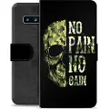 Mtp Products Samsung Galaxy S10+ Premium Flip Cover med Pung - No Pain, No Gain