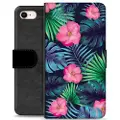 Mtp Products iPhone 7/8/SE (2020)/SE (2022) Premium Flip Cover med Pung - Tropiske Blomster