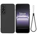 Mtp Products OnePlus Nord 5 Flydende silikone cover med håndrem - sort