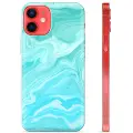 Mtp Products iPhone 12 mini TPU Cover - Blå Marmor