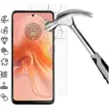Mtp Products Motorola Moto G04s Skærmbeskyttelse Hærdet Glas - 9H, 0.3mm - Case Friendly - Klar