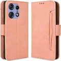 Mtp Products Motorola Edge 50 Pro Pung Cover med Kortholder - Pink