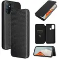 Mtp Products OnePlus Nord N100 Flip Cover - Karbonfiber - Sort
