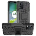 Mtp Products Motorola Moto E13 Anti-Slip Hybrid Cover med Stativ - Sort