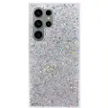 Mtp Products Samsung Galaxy S24 Ultra Glitter Flakes TPU Cover - Sølv