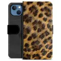 Mtp Products iPhone 13 Premium Flip Cover med Pung - Leopard