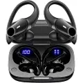 Mtp Products Sports TWS Høretelefoner IPX7 med Opladningsetui T59 - HiFi - Sort