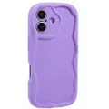 Mtp Products iPhone 16 Plus Candy Color Wavy TPU Cover - Lilla