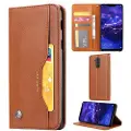 Mtp Products Kort Sæt Series Huawei Mate 20 Lite Flip Cover med Pung - Brun