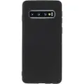 Mtp Products Anti-Fingeraftryk Mat Samsung Galaxy S10 TPU Cover - Sort
