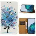 Mtp Products Glam Series Huawei Nova 10 Pro Pung Cover - Blomstrende Træ / Blå