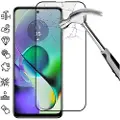 Mtp Products Motorola Moto G54 Skærmbeskyttelse Hærdet Glas - 9H - Full Fit - Sort Kant