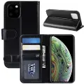 Mtp Products iPhone 11 Pro Pung med Stativ og Magnetisk Lukning - Sort