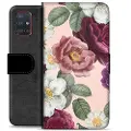 Mtp Products Samsung Galaxy A51 Premium Flip Cover med Pung - Romantiske Blomster