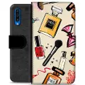 Mtp Products Samsung Galaxy A50 Premium Flip Cover med Pung - Makeup