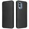 Mtp Products Nokia X30 Flip Cover med Kortholder - Karbonfiber - Sort