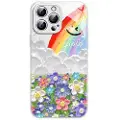 Mtp Products iPhone 12/12 Pro Smil og Regnbue Hybrid Cover - Hvid