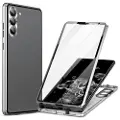 Mtp Products Samsung Galaxy S24+ Magnetisk Cover med Hærdet Glas - Sølv