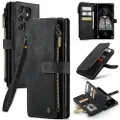 CASEME Samsung Galaxy S23 Ultra 5G Caseme 2-i-1 Multifunktionel Pung - Sort