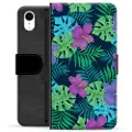 Mtp Products iPhone XR Premium Flip Cover med Pung - Tropiske Blomster