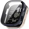 Mtp Products Huami Amazfit Bip 6 Plastikcover med Skærmbeskyttelse Hærdet Glas - Blå