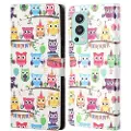 Mtp Products Style Series OnePlus Nord 2 5G Pung Taske - Ugler